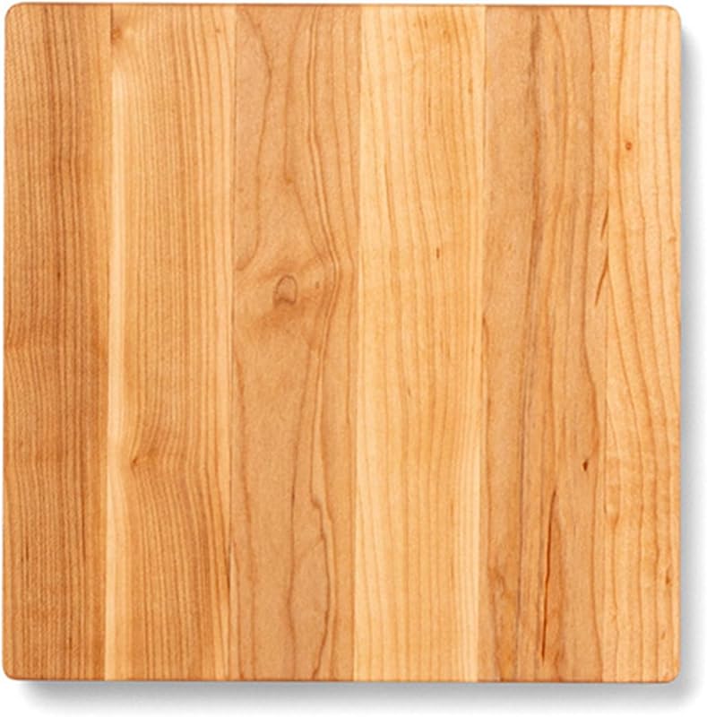 John Boos Chop-N-Slice Series Square Wooden Maple Cutting Board 10”x10”