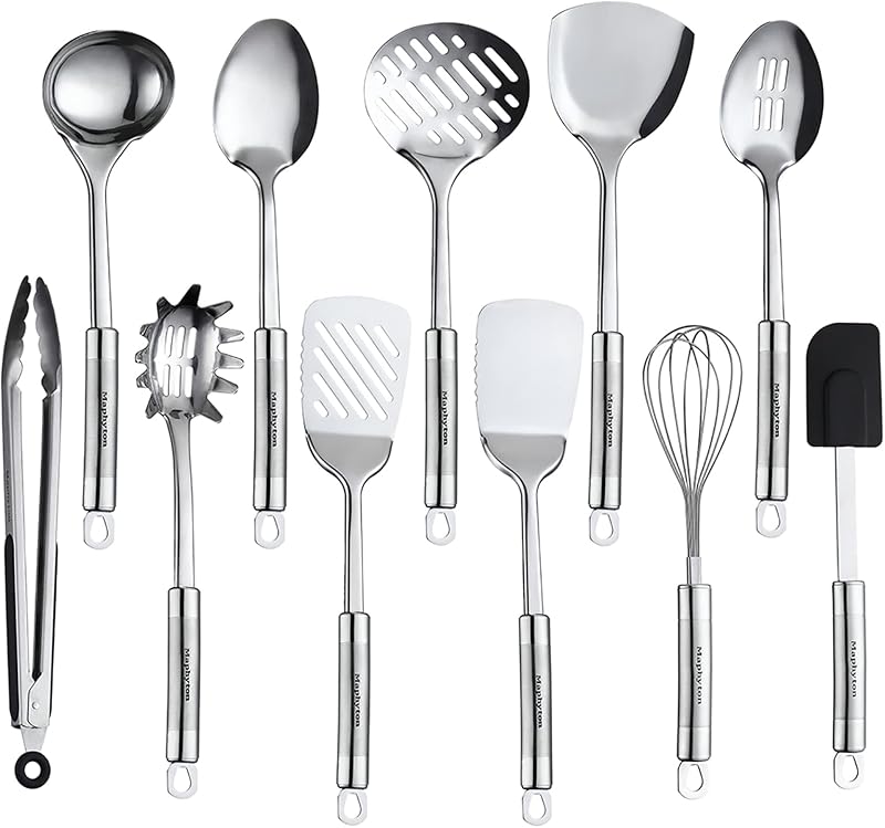 Cooking Utensils Set, 11PCS Stainless Steel Kitchen Tool Set
