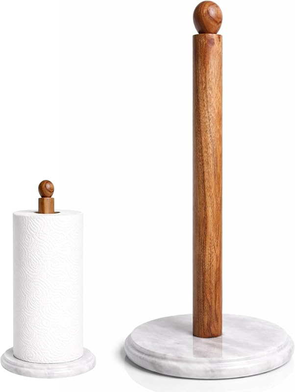 Paper Towel Holder, Marble Base Paper Towel Holder countertop, Kitchen Towel Holder, Bathroom Paper Towel Hol…