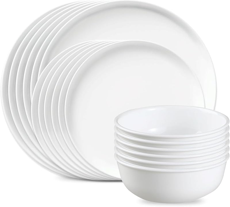 Corelle Luxe Atlas 18-Piece Dinnerware Set, Service for 6