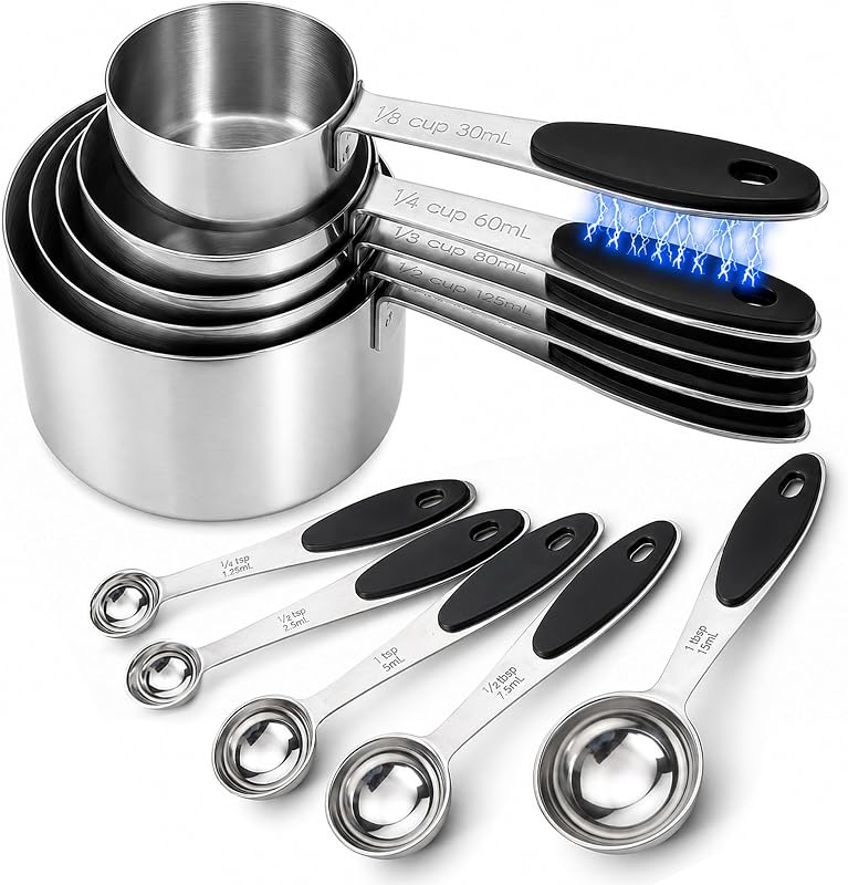 10-Piece Magnetic Measuring Cups and Spoons Set